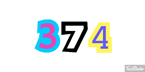 374 Текстовый эффект