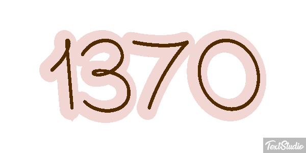 1370 Text effect