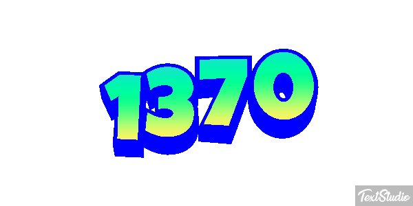 1370 Text effect