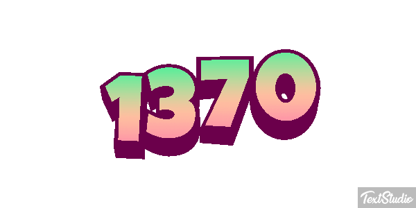 1370 Text effect