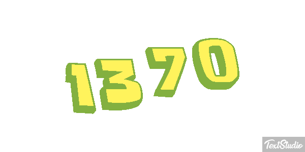 1370 Text effect