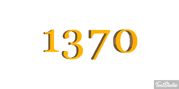 1370 Text effect