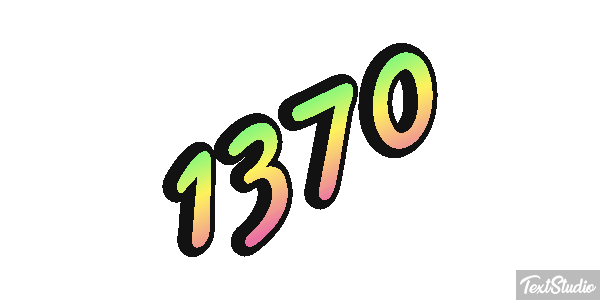1370 Text effect