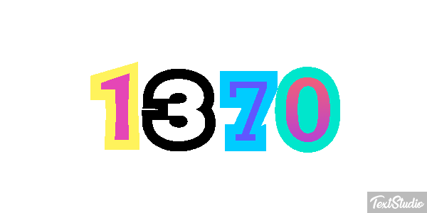 1370 Text effect