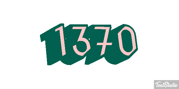 1370 Text effect