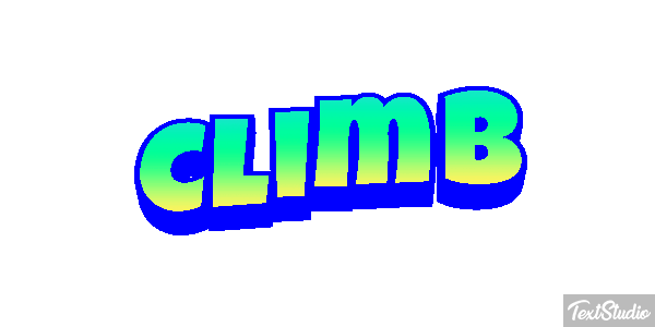 Climb Efecto de texto