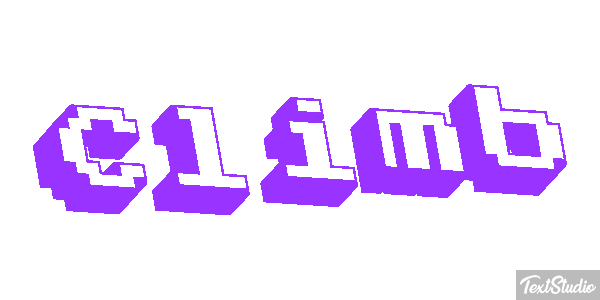 Climb Efecto de texto