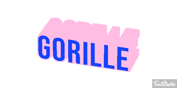 Gorille Tekst effect