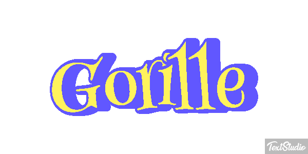 Gorille Tekst effect