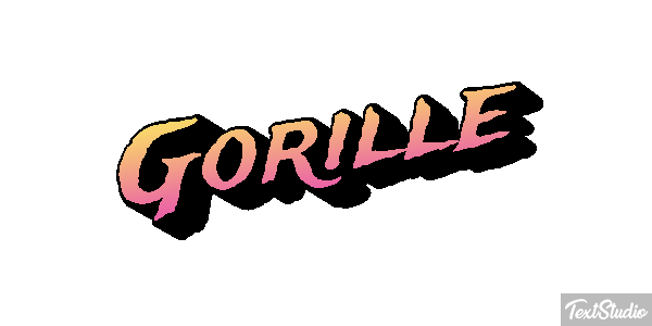 Gorille Tekst effect
