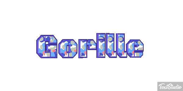 Gorille Tekst effect