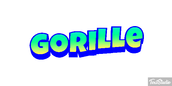 Gorille Tekst effect
