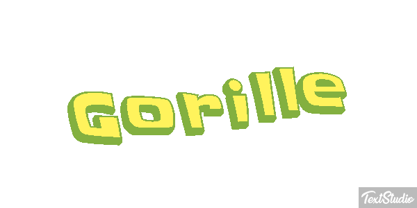 Gorille Tekst effect