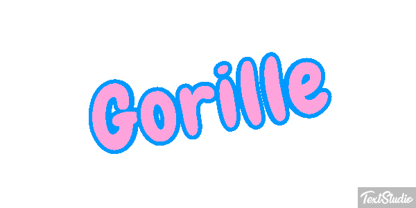 Gorille Tekst effect