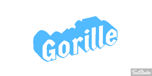 Gorille Tekst effect