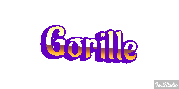 Gorille Tekst effect