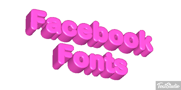 Facebook Fonts Efekt tekstowy