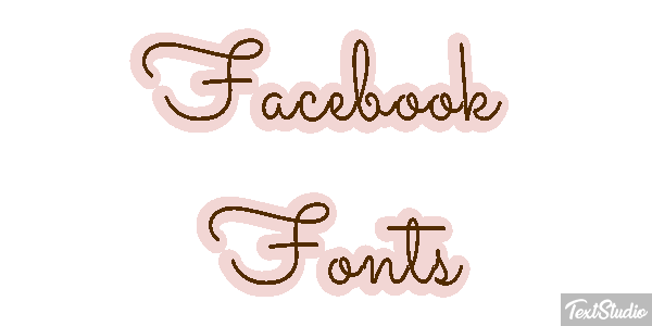 Facebook Fonts Efekt tekstowy