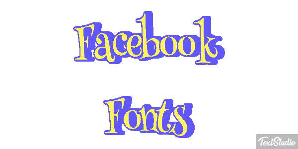Facebook Fonts Efekt tekstowy