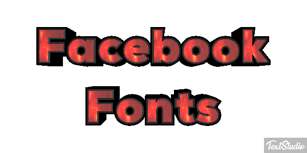 Facebook Fonts Efekt tekstowy