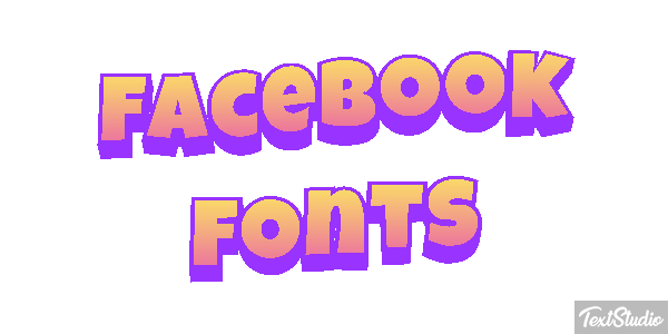 Facebook Fonts Efekt tekstowy