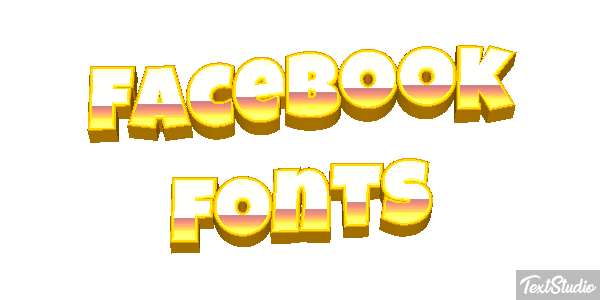Facebook Fonts Efekt tekstowy