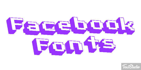 Facebook Fonts Efekt tekstowy