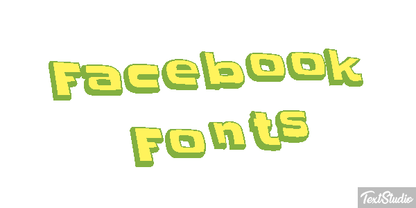 Facebook Fonts Efekt tekstowy