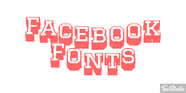 Facebook Fonts Efekt tekstowy
