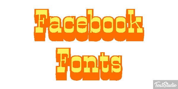 Facebook Fonts Efekt tekstowy