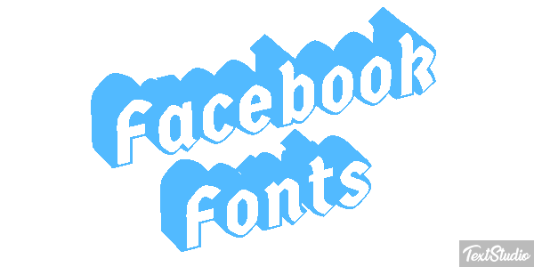 Facebook Fonts Efekt tekstowy