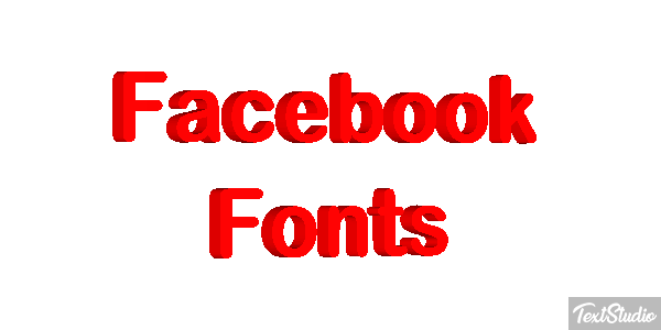 Facebook Fonts Efekt tekstowy