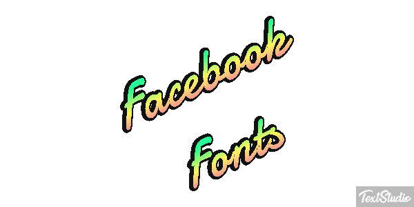 Facebook Fonts Efekt tekstowy