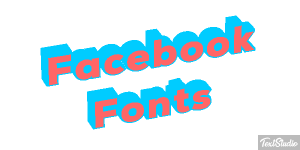 Facebook Fonts Efekt tekstowy