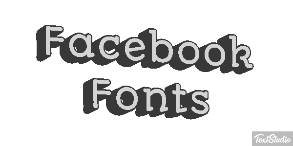 Facebook Fonts Efekt tekstowy