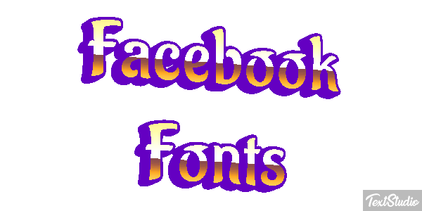 Facebook Fonts Efekt tekstowy