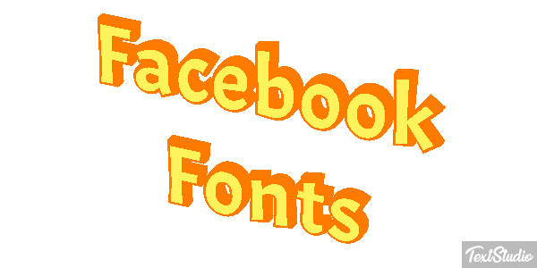 Facebook Fonts Efekt tekstowy