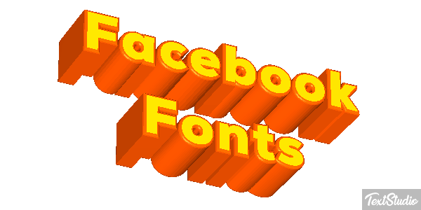 Facebook Fonts Efekt tekstowy