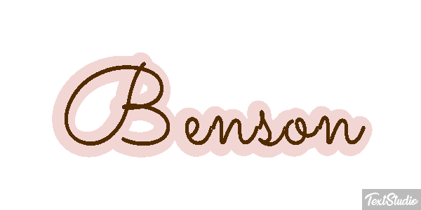 Benson Text effect