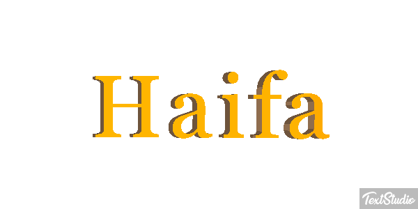 Haifa Effetto testo