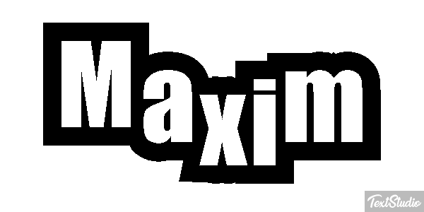 Maxim Effetto testo
