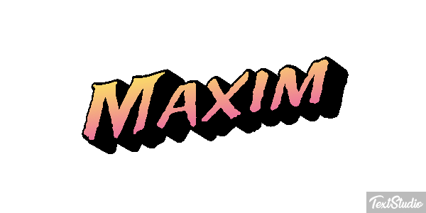Maxim Effetto testo