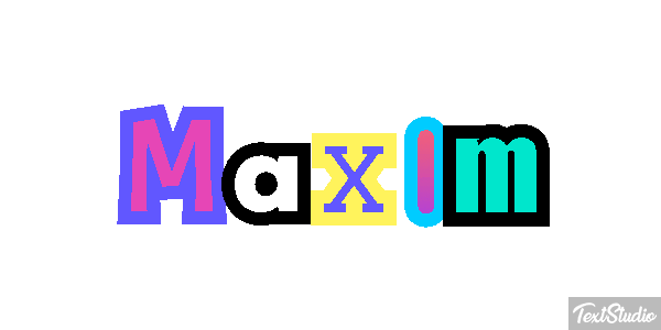 Maxim Effetto testo