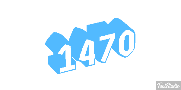 1470 Tekst effect