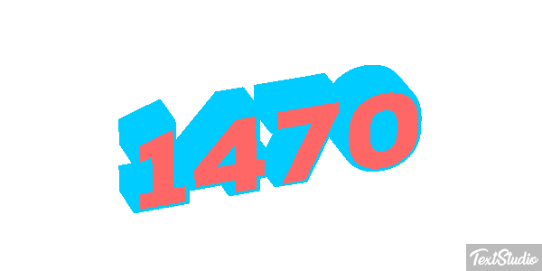 1470 Tekst effect
