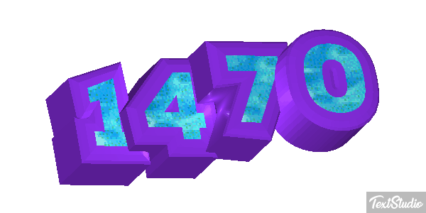 1470 Tekst effect