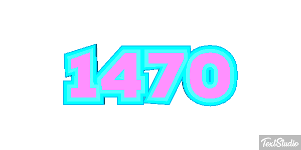1470 Tekst effect