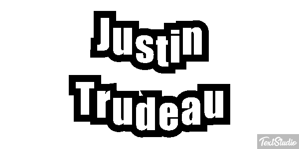 Justin Trudeau Text effect