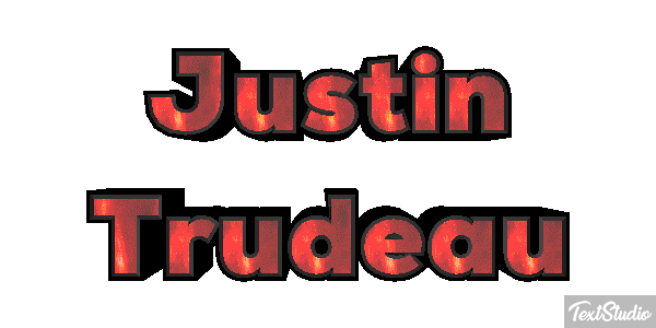 Justin Trudeau Text effect
