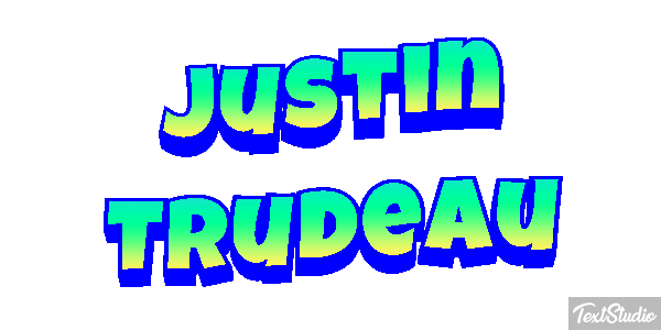 Justin Trudeau Text effect
